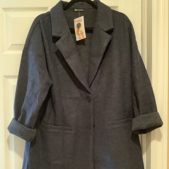 “NEW” Pretty Garden Navy coat size X-Large - Picture 1 of 4